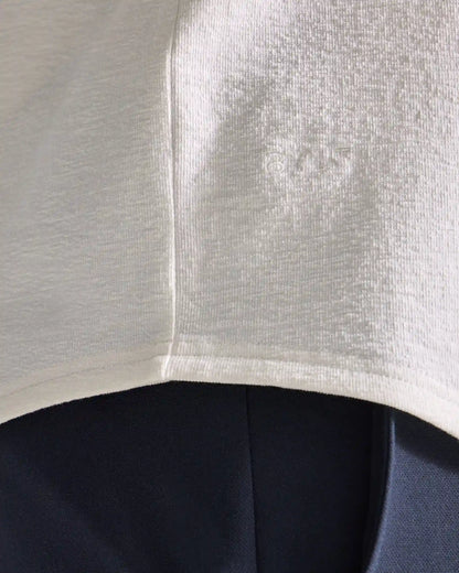 Slub Short Sleeve Drop-Cut