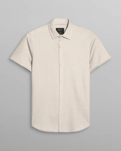 Herringbone Short Sleeve Button Down