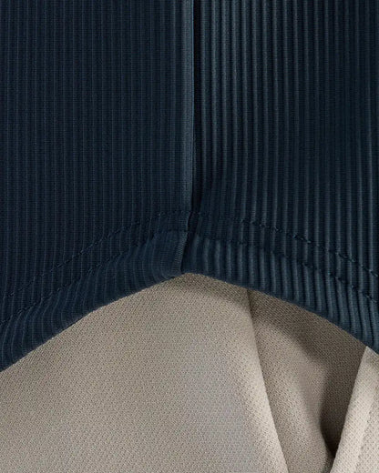 Ribbed+ Long Sleeve Button Down