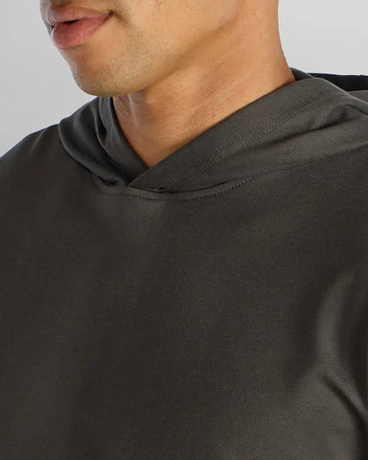 Hooded Drop-Cut Long Sleeve