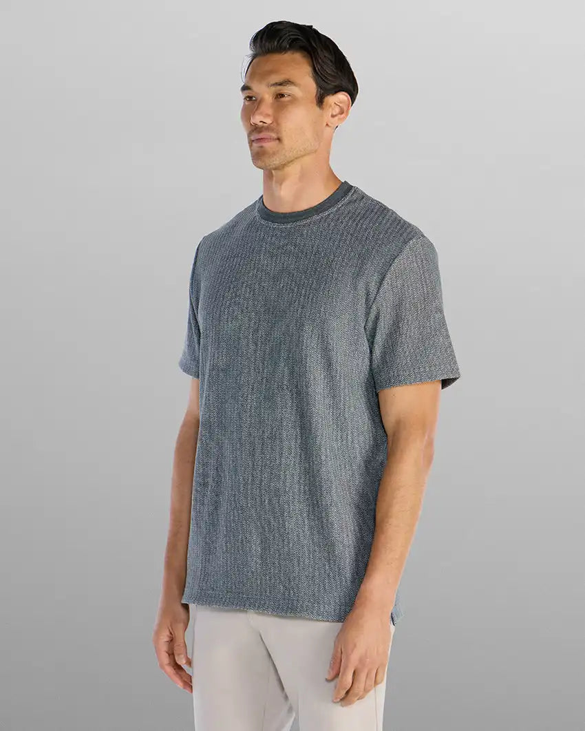 Brushed Herringbone Box Tee
