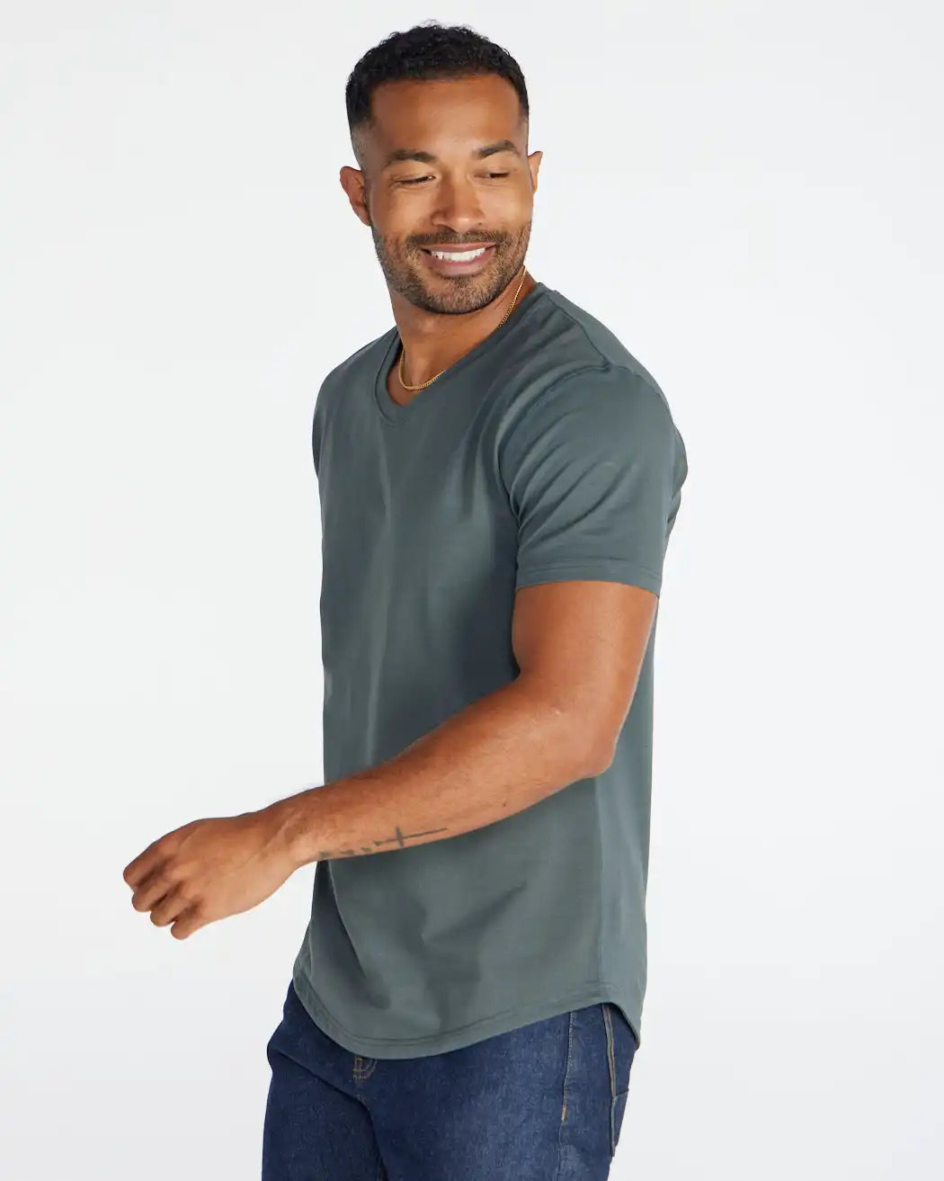 Drop-Cut V-Neck: LUX