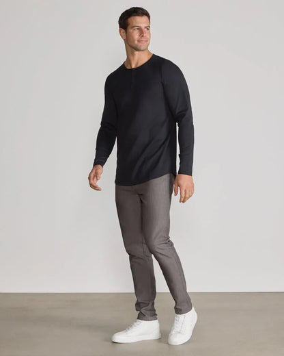 Cotton Long Sleeve Henley