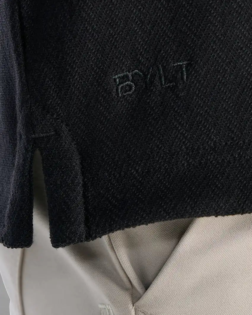 Brushed Herringbone Box Tee