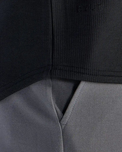 Micro Rib Open V Polo