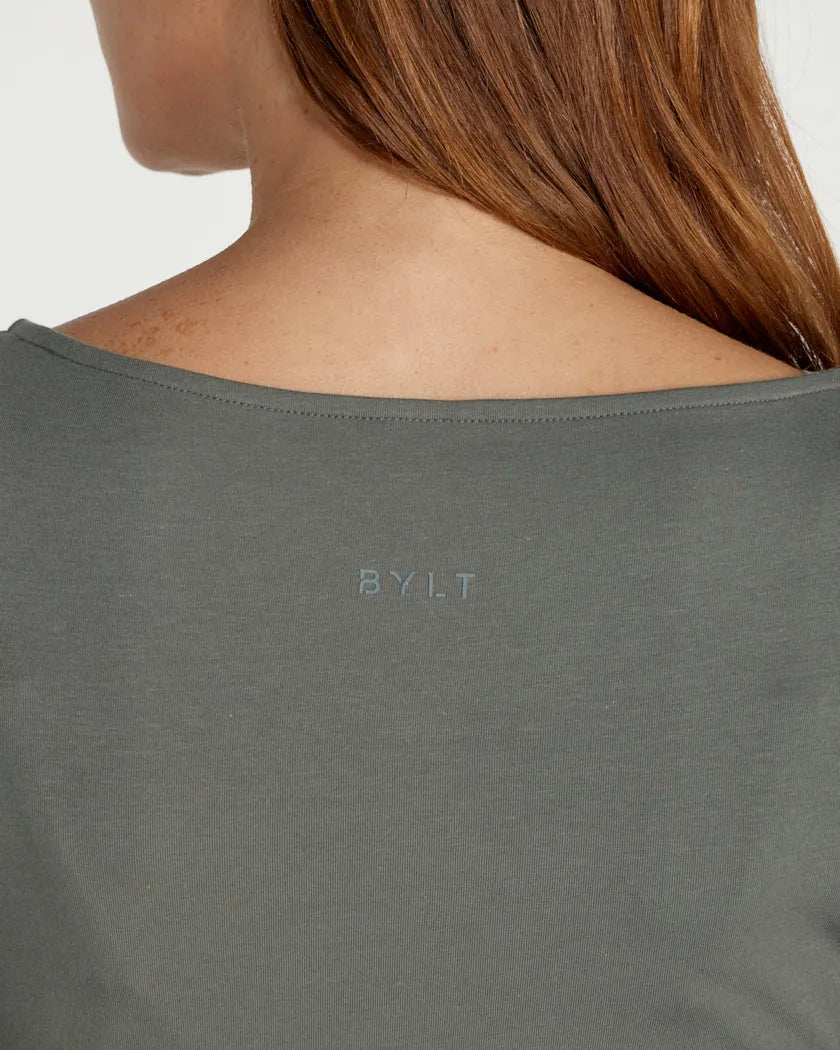 Drift Fitted Boat Neck Long Sleeve