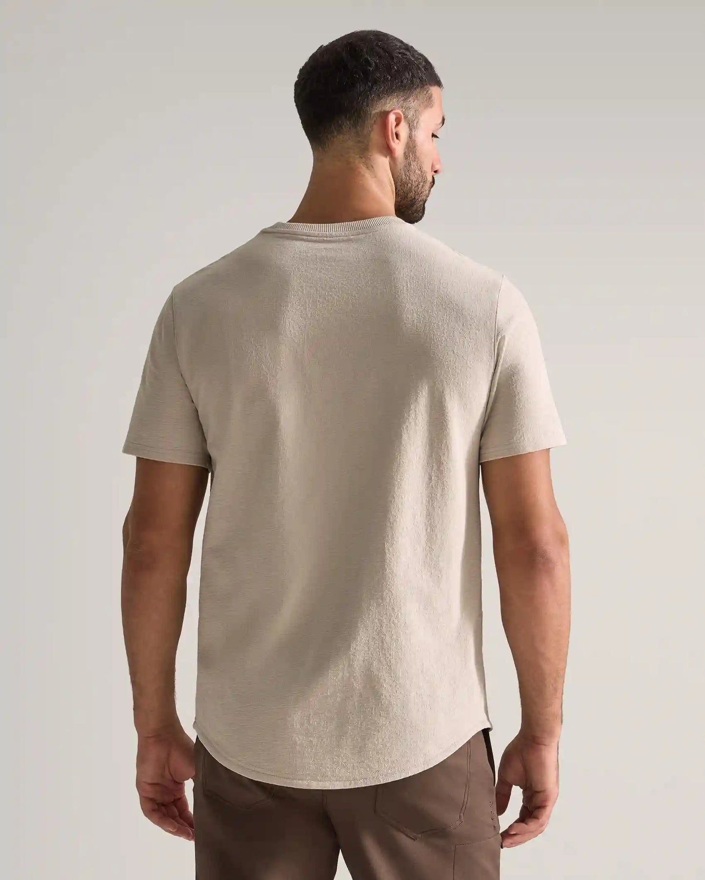 Slub Short Sleeve Drop-Cut