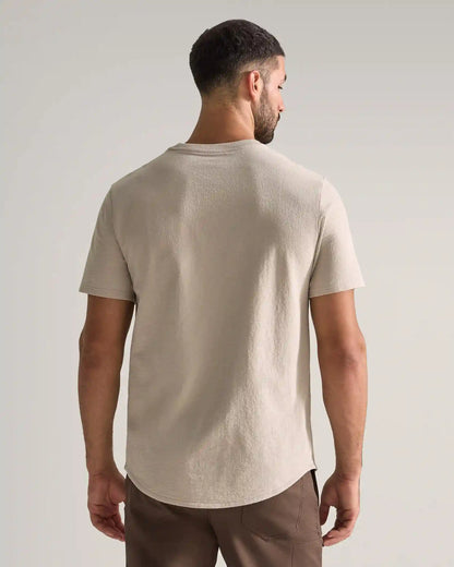 Slub Short Sleeve Drop-Cut