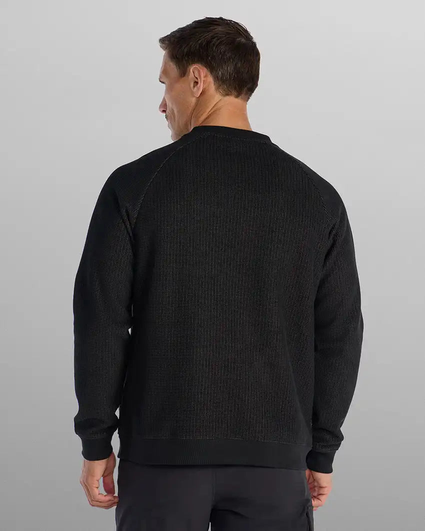 Heavyweight Waffle Crewneck