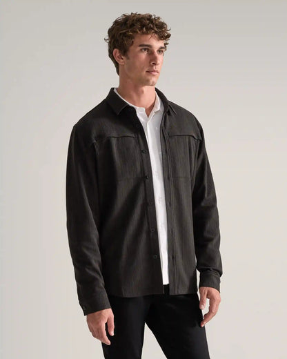 Framework Textured Knit Overshirt