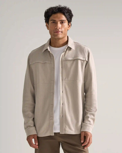 Framework Textured Knit Overshirt