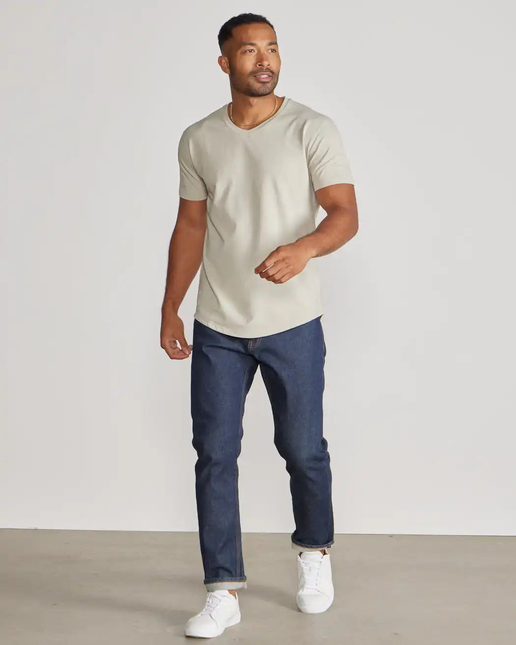 Drop-Cut V-Neck: LUX