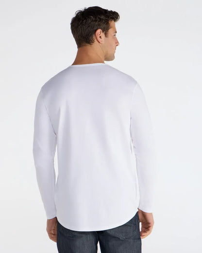 Cotton Long Sleeve Drop-Cut