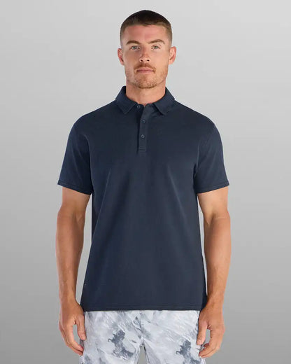 Slub Split Hem Polo