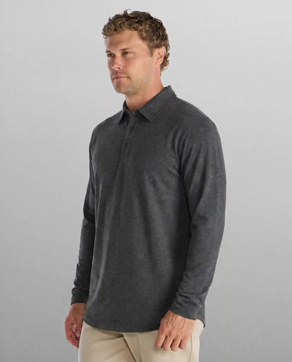 Drop-Cut Long Sleeve: LUX Polo