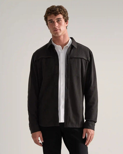 Framework Textured Knit Overshirt