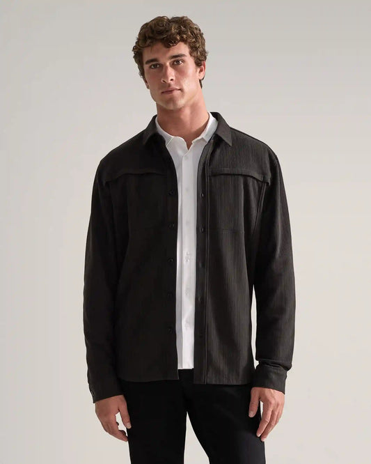 Framework Textured Knit Overshirt