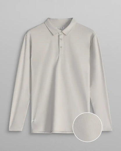Pulse Long Sleeve Split-Hem Polo