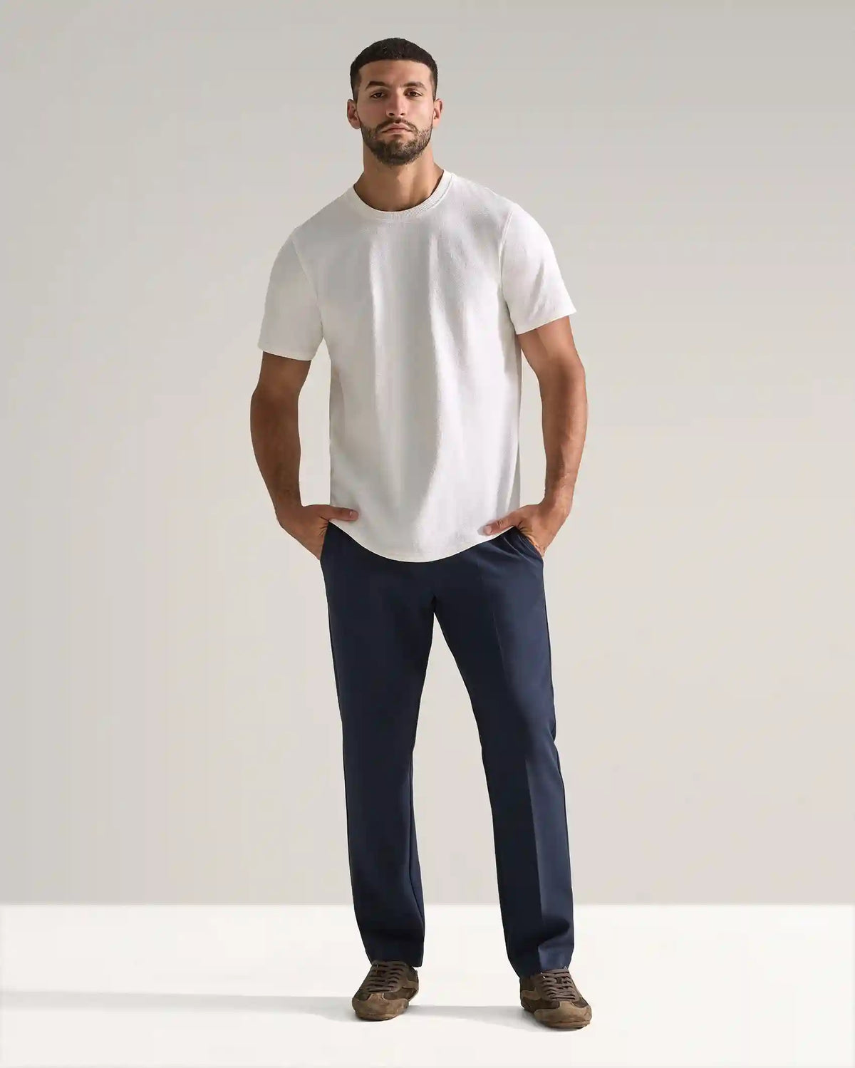 Slub Short Sleeve Drop-Cut