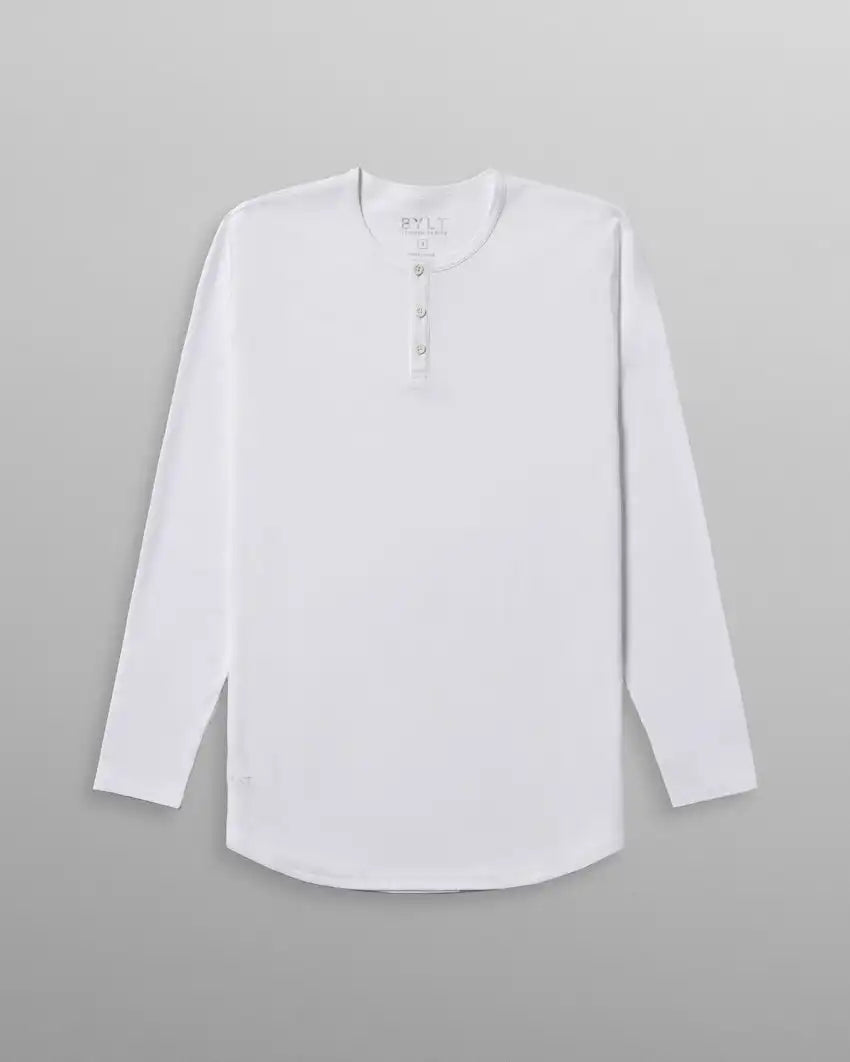 Cotton Long Sleeve Henley