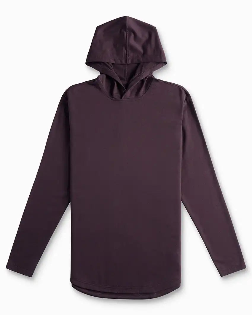 Hooded Drop-Cut Long Sleeve