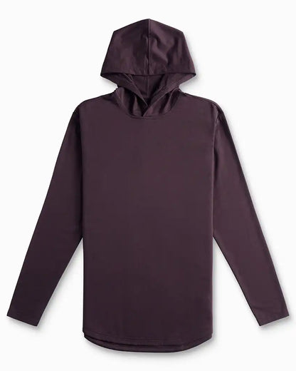 Hooded Drop-Cut Long Sleeve