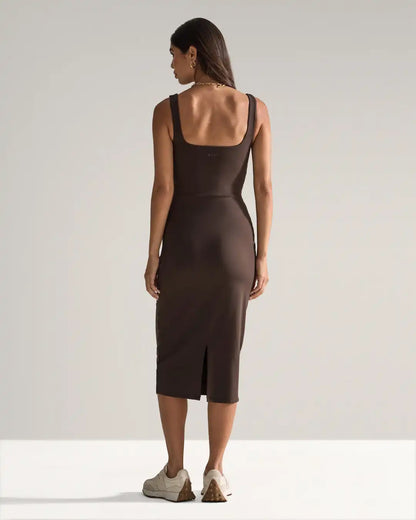 Balm Squareneck Midi Dress