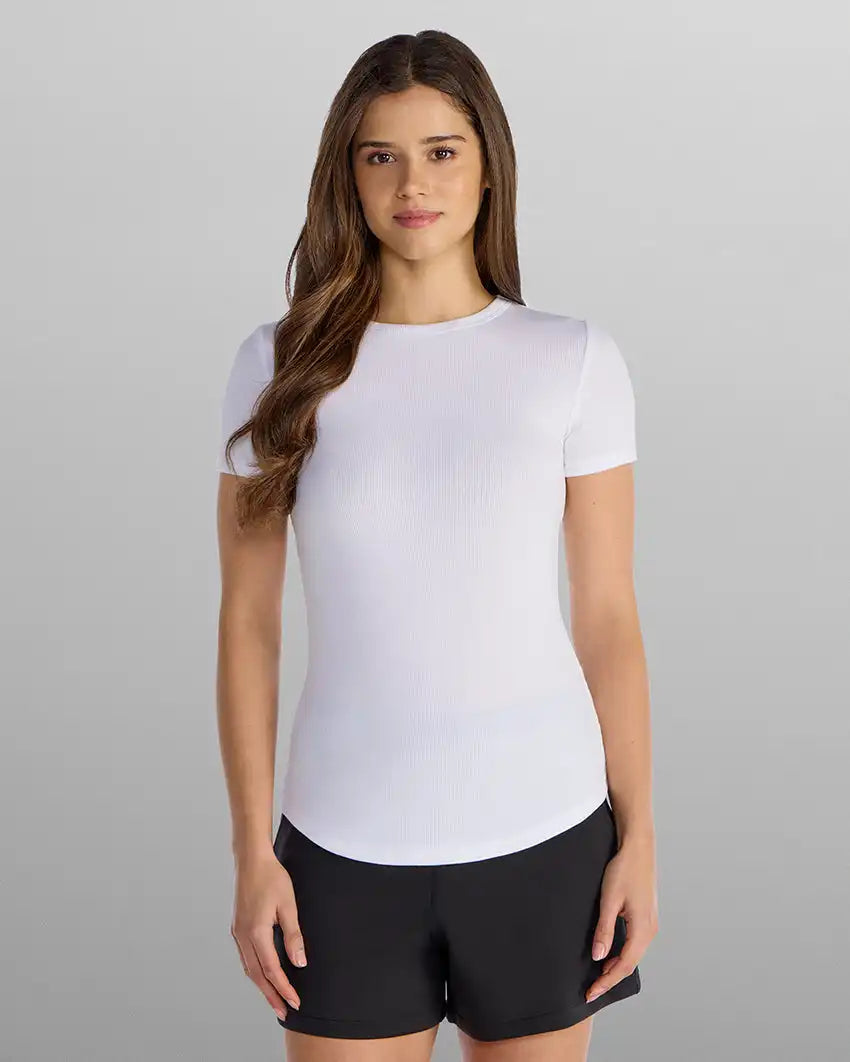 Modal Micro Rib Fitted Drop-Cut