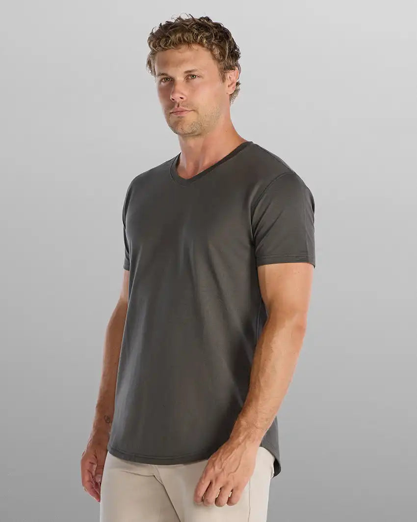 Drop-Cut V-Neck: BYLT Signature