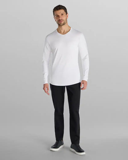 V-Neck Long Sleeve Drop-Cut: LUX