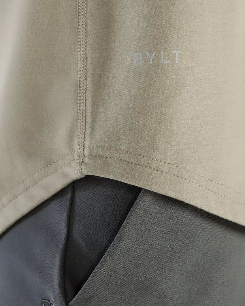 Henley Drop-Cut Long Sleeve: BYLT Signature