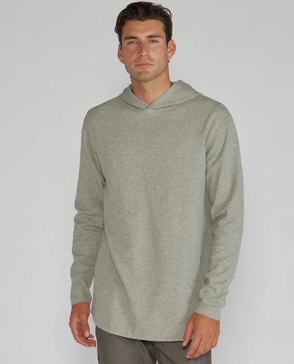 Thermal Hooded Drop-Cut Long Sleeve