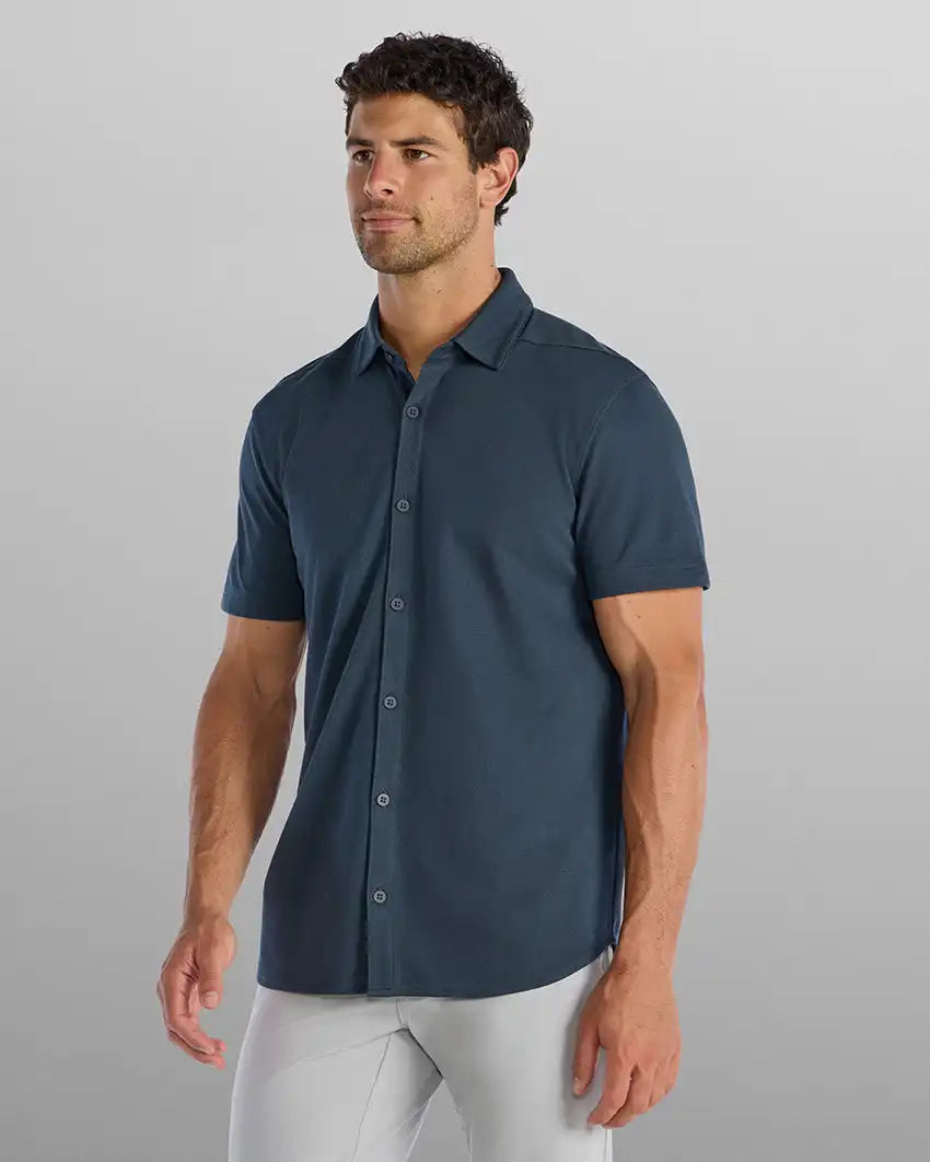 Bayside Oxford Short Sleeve Button Down