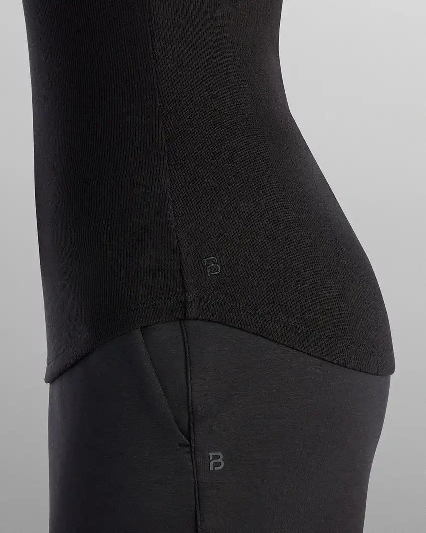 Modal Micro Rib Fitted Drop-Cut