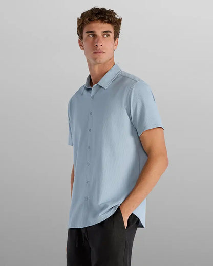 Seersucker Short Sleeve Button Down