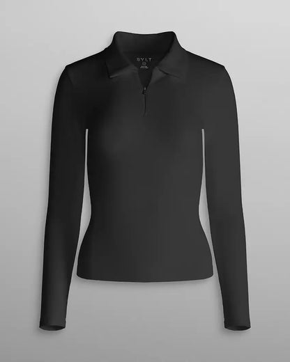 Balm Zip Long Sleeve Polo
