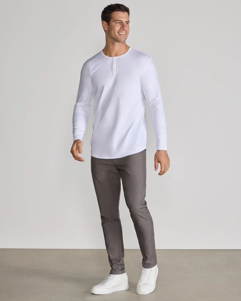 Cotton Long Sleeve Henley