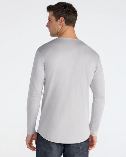 Cotton Long Sleeve Drop-Cut