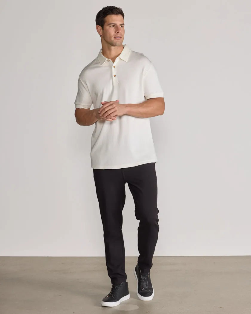 Comfort Wool Short Sleeve Polo