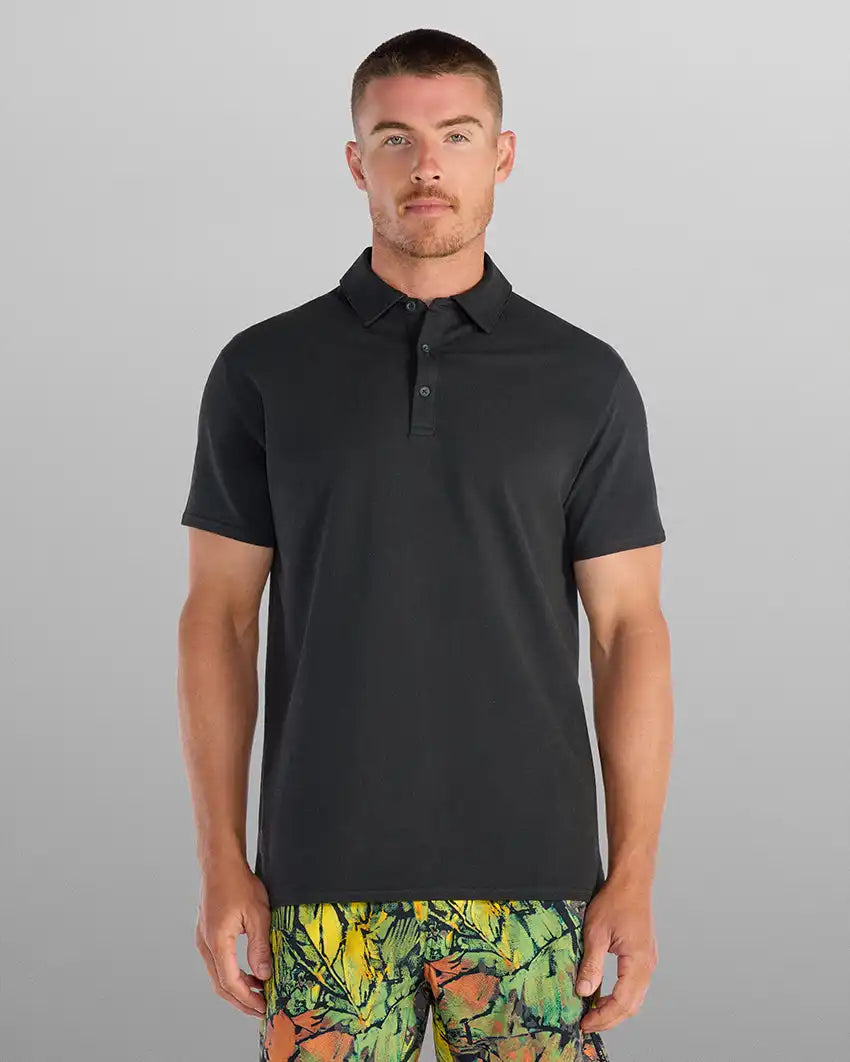 Slub Split Hem Polo