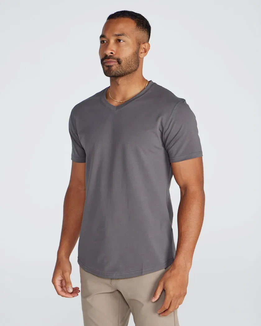 Drop-Cut V-Neck: LUX