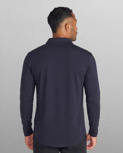 Drop-Cut Long Sleeve: LUX Polo