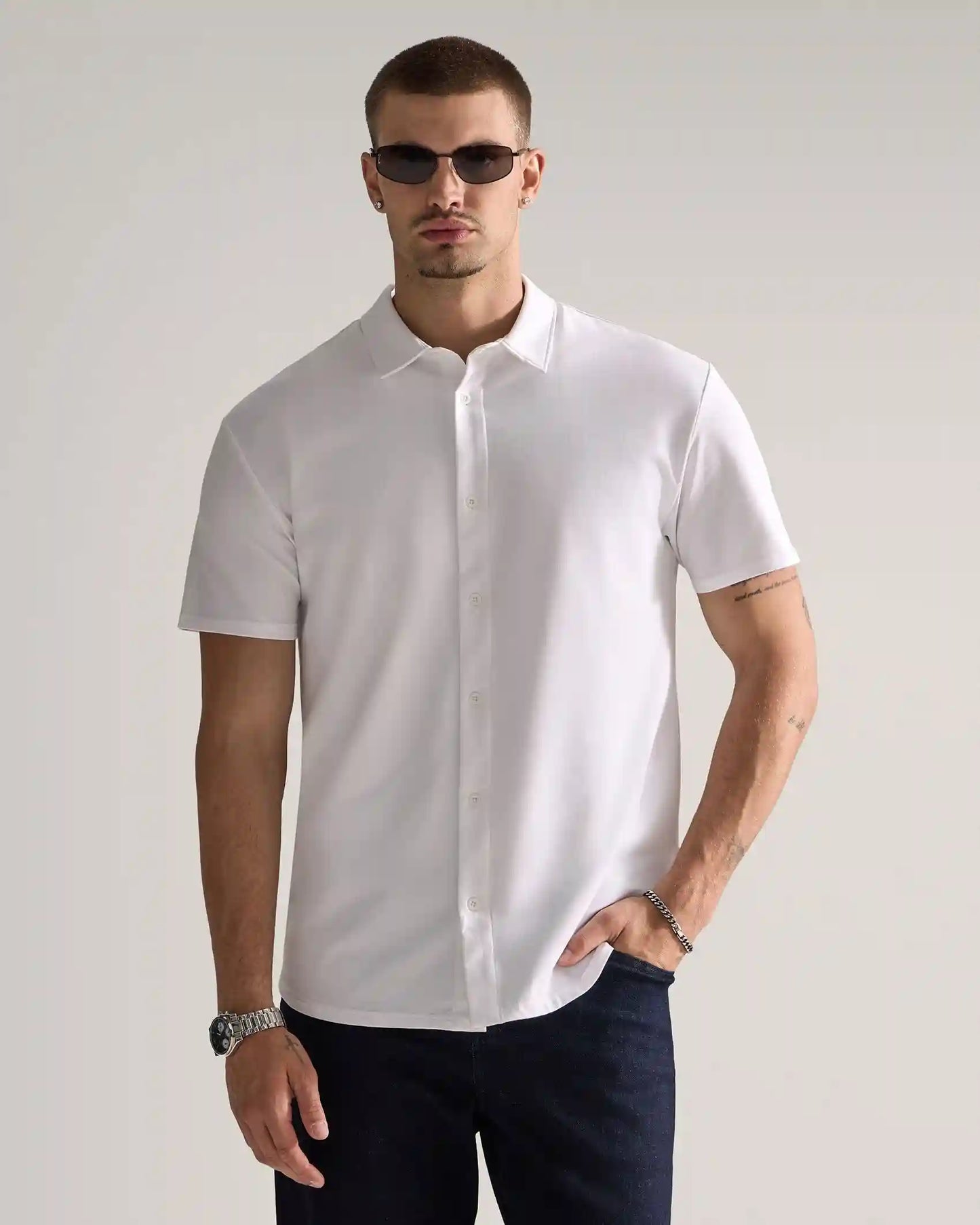 LUX Short Sleeve Button Down