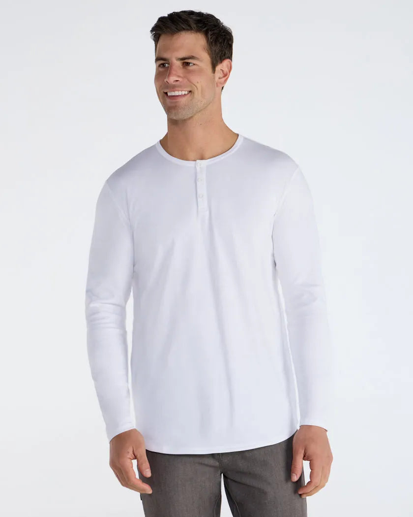 Cotton Long Sleeve Henley
