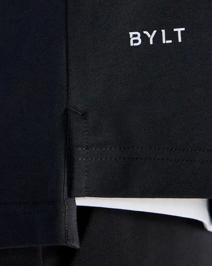 LUX Stand Collar Short Sleeve Button Down