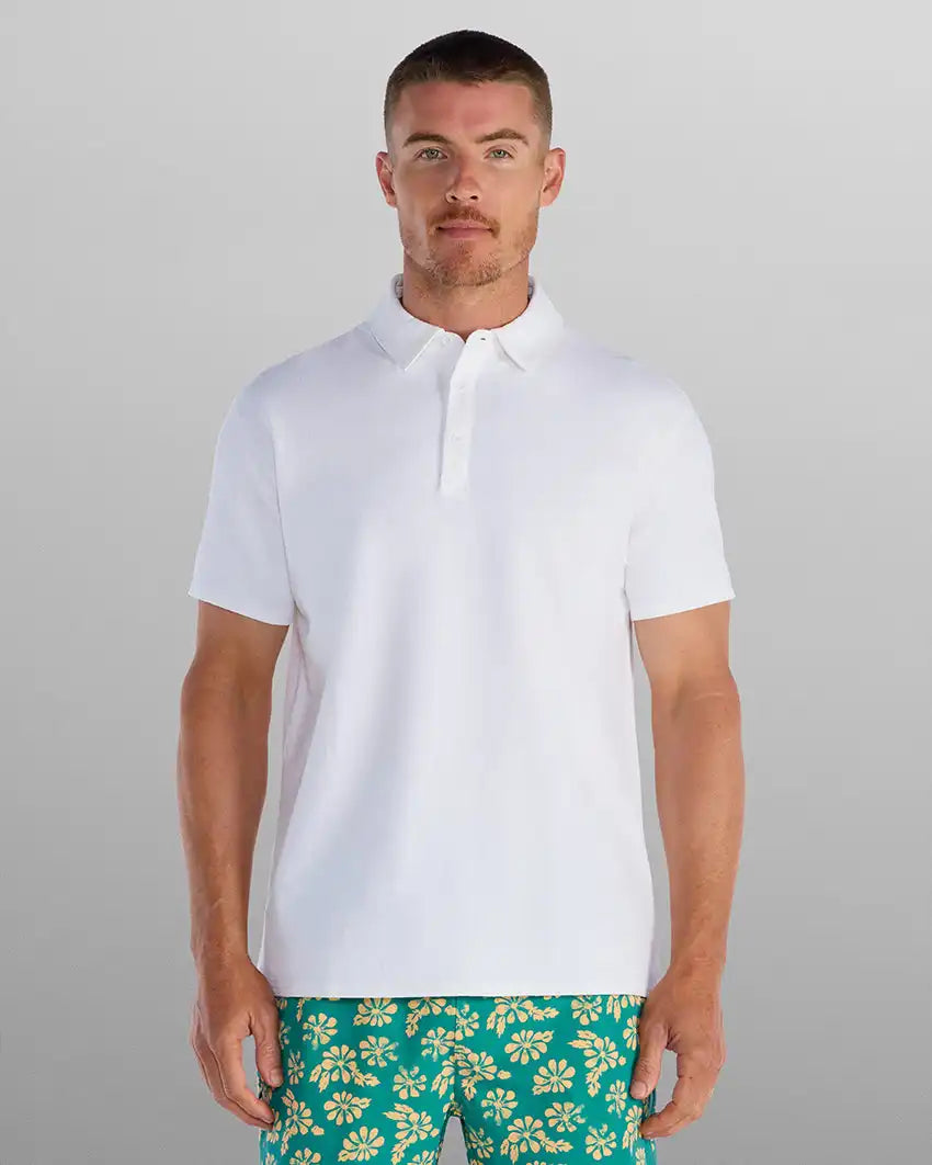 Slub Split Hem Polo