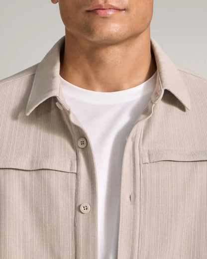 Framework Textured Knit Overshirt