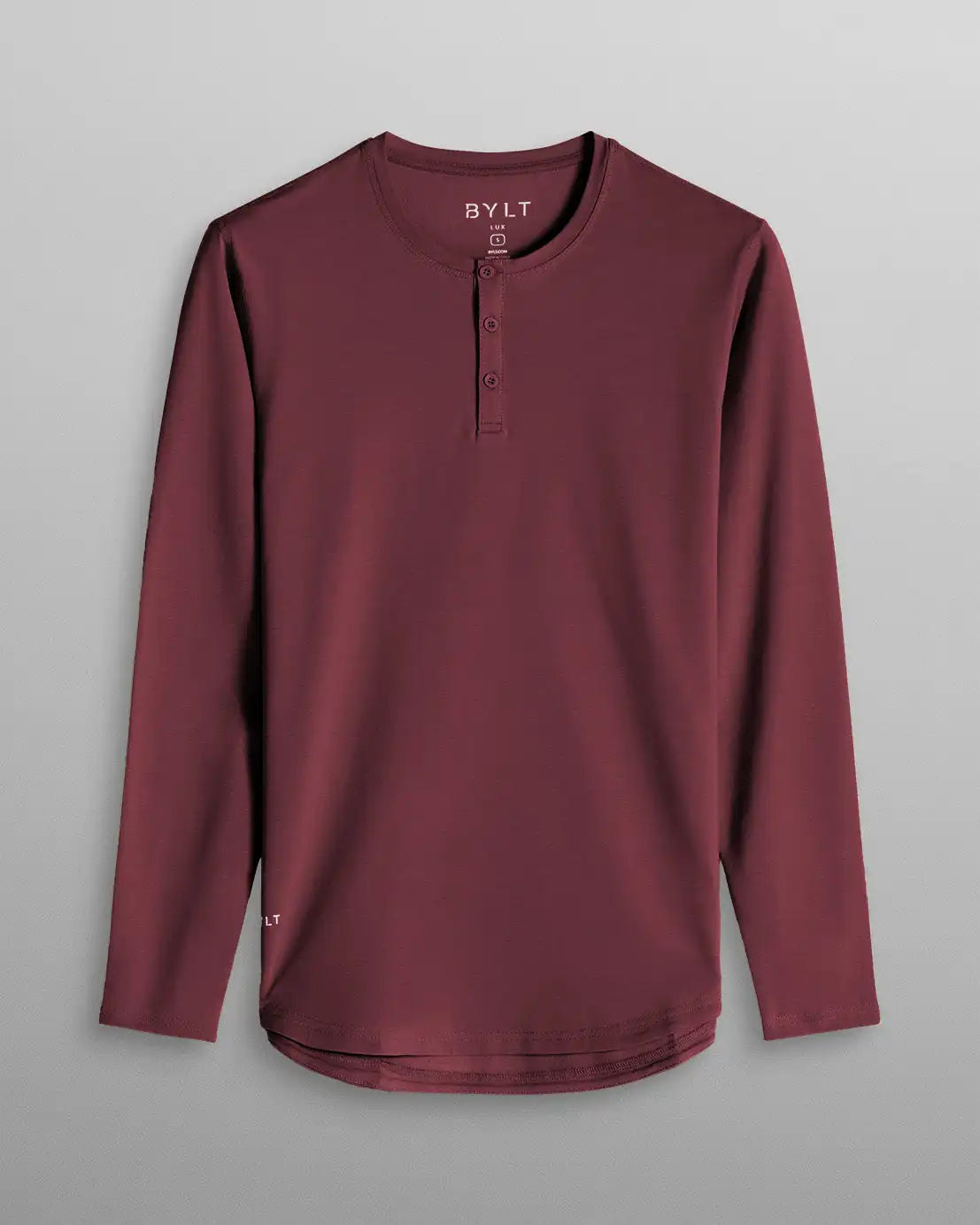 Henley Drop-Cut Long Sleeve: LUX