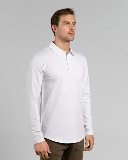 Drop-Cut Long Sleeve: LUX Polo