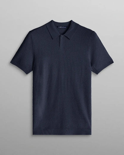 Textured Knit Polo